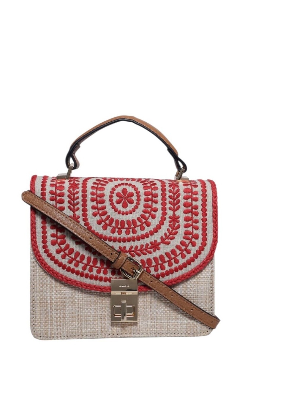 ALDO "Liabel" Woven Handbag with Crossbody Strap